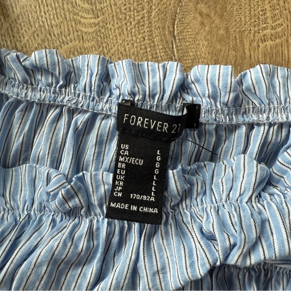 Forever 21 100% Cotton Light Blue spaghetti strap Dress - Picture 3 of 5